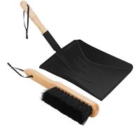 Racloir à cendres et balai, ensemble d'outils en métal résistant à la rouille pour le nettoyage des cendres