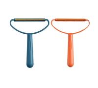 Racloir Anti-peluche Mini 2 Pièces en Plastique et Cuivre | Compact et Facile à Transporter, Finition Lisse, pour Tapis et Pulls, Style Soigné