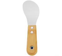 Racloir pour bois pour professionnel Acier Inoxydable Manche Hêtre - Outil Menuisier pour Grattoir Meubles et Réparation Murale - Kit 4 (C)