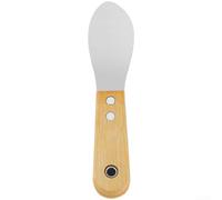 Racloir pour bois pour professionnel Acier Inoxydable Manche Hêtre - Outil Menuisier pour Grattoir Meubles et Réparation Murale - Kit 4 (B)