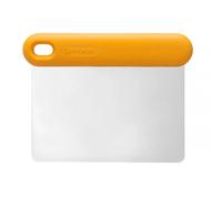 Hendi Grattoir à pâte Robert Bronwasser – inox 130×95×13 mm, poignée en silicone orange