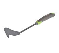 Racloir tondeuse en acier avec revêtement antirouille, manche ergonomique bimatière.