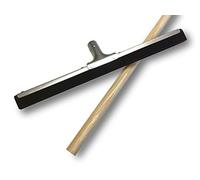 Raclot Balai raclette extracteur d'eau pour Sol | Lot de 3 | Longueur 44 cm | Caoutchouc Mousse Noire 2 Lames | Manche Bois 1,20 m | Kibros 1545Mx3