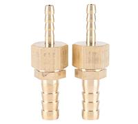 racod4m8,2pcs 4-8mm Brass Fitting Hose Barb Tail Reducer Reducing Plug 2 stücke 4-8mm Laiton Schlauch Schnellverschluss Pack Connecteur Reduzieren Rohrfitting Stecker für Teich Pool Schlauch Adapter