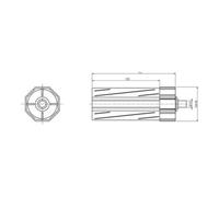 Rademacher Rademacher Capsule de rouleau plastique SW60 insertion 120 mm 4030 Quantité:1