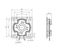 Rademacher Rademacher Support universel Click 4015K-05 pour moteur tubulaire Quantité:1