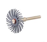 Radial Bristle Disc Kit 25mm 3mm Shank Polishing Wheel Nylon Abrasive Brush Set 10pcs Detail Polishing Kit Rotary Tool Polishing Wheels for Jewelry Cleaning 8 Grits Radial Discs 25mm Aluminum (9pcs)