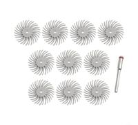 Radial Bristle Disc Kit 25mm 3mm Shank Polishing Wheel Nylon Abrasive Brush Set 10pcs Detail Polishing Kit Rotary Tool Polishing Wheels for Jewelry Cleaning 8 Grits Radial Discs 25mm (2500Grit)