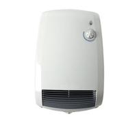 Radialight CES 5000 Radiateur soufflant mural 2000 W - IP24 chauffage de salle de bain , thermostat & minuterie, 230 V, protection antigel, boîtier métallique