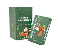 RadianceBiz Boîte de Noël Pochette Cadeau Boîte à Argent Enveloppe Sautante Boîte Sauteuse Carte Design Ludique Papier Rigide Convient pour Célébrations Réunions, Vert 20 Pièces