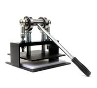 RadianceBiz Manual Die Cutter Presse Manuelle Découpe Machine Découpeuse Emporte-pièce Métal Robuste avec Levier Long et Plaque Réglable Convient au Travail Du Cuir Petit Atelier Bricolage