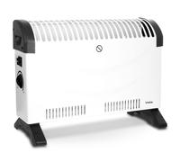 Radiateur à Air Chaud 3 Niveaux Puissance Régulateur de Température Thermostat Briebe 128215 2000W Blanc