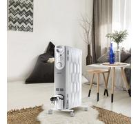 SUPRA ORSO 2000 - Radiateur à huile 2000W, 3 puissances, jusqu'à 20m2, Roues, poignée de transport, anti-basculement, thermostat mécanique, témoin lumineux de fonctionnement, blanc.