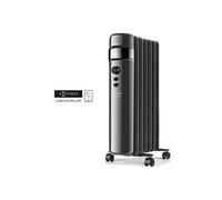 Taurus Alpatec Radiateur à bain d'huile AGADIR CONNECT 2000 – 2000 W, Wi‑Fi, commandes vocales, noir