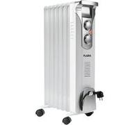 Radiateur à bain d'huile Flama blanc 2357FL, 1500W, 3 niveaux de chauffage, 7 éléments, thermostat réglable Blanc G