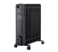 Radiateur à bain d'huile - SCHOLTES - 11 colonnes - 2500W - Noir - Thermostat digital