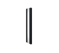 Radiateur à Colonne Ovale Miroir Intégré Vertical Gris Anthracite 1800 x 380mm