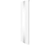 Radiateur à Colonne Ovale avec Miroir - 1800mm x 500mm - Blanc Blanc G