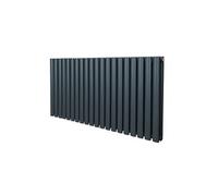Radiateur à Colonne Ovale Chauffage Horizontal Gris Anthracite 600mm x 1200mm