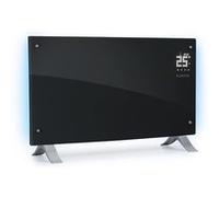 Klarstein Radiateur électrique Bornholm Curve 2000W – Thermostat, Télécommande, Noir