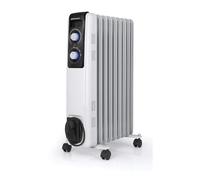 Orbegozo Radiateur à bain d'huile RF2000 – 2000 W, 9 éléments, poignée et rangement câble – Blanc