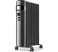 Taurus Alpatec Radiateur à bain d'huile AGADIR CONNECT 2000 – 2000 W, Wi‑Fi, commandes vocales, noir