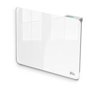 Radiateur inertie céramique avec façade en verre 1000 W - IP24 - NF - Fil pilote 6 ordres