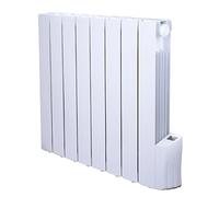 Warmtech Radiateur électrique à inertie fluide 1200W Blanc – Chauffe jusqu'à 50 m³ 230V
