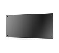 Radiateur avec panneau en verre et commande WiFi App PURLINE PANEL GLASS2000 Noir Noir G