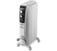 radiateur bain d'huile avec thermostat réglable 1500 W Blanc Delonghi Blanc G