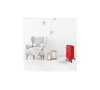 Radiateur bain d'huile électrique 2000w gris rouge