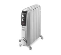 Radiateur bain d'huille Dragon4 DELONGHI - 2500W - 3 allures de chauffe - Technologie Real Energy - Effet cheminée