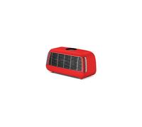 Radiateur céramique portable THOMSON Fifty Digital Vintage 1500W 2 niveaux Thermostat LED Télécommande Rouge