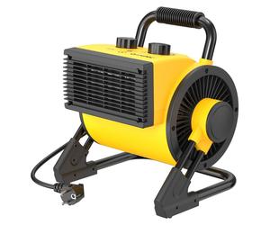 Radiateur céramique pour ventilateur - 2000 W - Jaune - Idéal pour garage et atelier