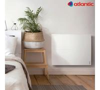 Radiateur chaleur douce ATLANTIC - Sokio Digital horizontal 1000W Blanc 503109