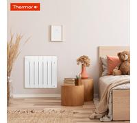 Thermor – Radiateur chaleur douce BILBAO 4 connecté – 1000 W – Horizontal – Blanc brillant – 493823