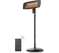 - Radiateur chauffant pour table à langer, pour bébé - avec télécommande - Radiateur chauffant, lampe chauffante - Radiateur chauffant sur pied - 3 niveaux de puissance - Support mural pour radiateur