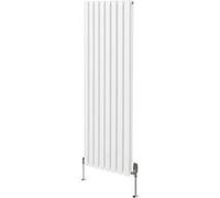 Radiateur Colonne Ovale & Robinet Thermostatique Blanc 1600 x 480mm Blanc G