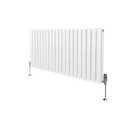 Radiateur Colonne Ovale & Robinet Thermostatique Blanc 600 x 1200mm