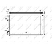 Radiateur Convient pour Renault Master 2.2D 98- NRF 58321