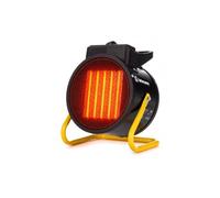 Lehmann Chauffage à air chaud 2000 W avec 3 niveaux de chauffage | Chauffage électrique mobile avec thermostat | Chauffage radiant céramique pour atelier, garage, maison, chantier