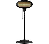 Radiateur d'appoint pour extérieur ReadyWarm 8100 Power Quartz. 2000 W avec 3 niveaux de puissance, radiateur mural ou sur pied à halogène, quartz, IPX4, réglable en hauteur, pour une surface de 15 m²