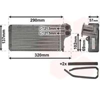 VAN WEZEL - Radiateur de chauffage 40006226 - Réf. 40006226