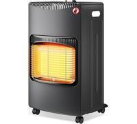 Radiateur de chauffage au gaz portable, 4,2 kW, dimensions : 42 x 45 x 75,7 cm. Radiateur de chauffage d'intérieur avec protection contre le basculement, allumage automatique (ODS) et roulettes. Chauf