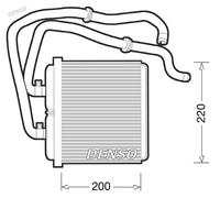 Radiateur de chauffage DRR12003 DENSO pour IVECO DAILY III Fourgon