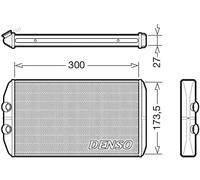 DENSO DRR12008 Radiateur de chauffage