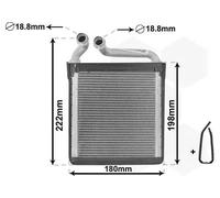 Radiateur de chauffage Grille de radiateur soudée 58006256 VAN WEZEL pour VW