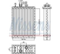 Radiateur de chauffage Grille de radiateur soudée 707220 NISSENS pour VOLVO