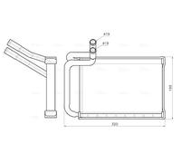 Radiateur de chauffage Grille de radiateur soudée HY6603 AVA QUALITY COOLING
