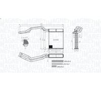Radiateur de chauffage MAGNETI MARELLI 350218453000 pour FORD KUGA I 2 2008-2012